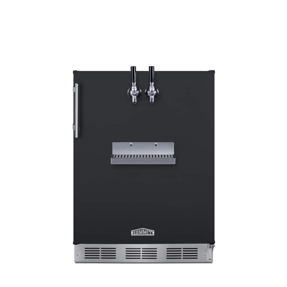 Summit SBCFRTPADA 24" Wide 5.3 Cu. Ft. Built-In Double Tap Kegerator