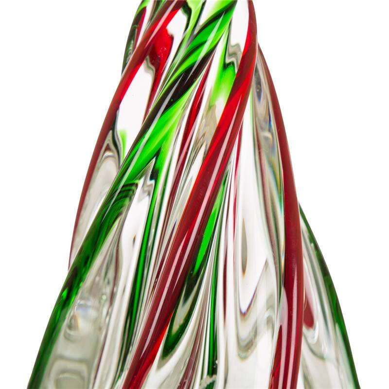 Glitzhome Table Decor Glass Christmas Tree