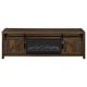 preview thumbnail 4 of 13, Enfield 71-Inch TV Stand Fireplace Media Console Dark Pine