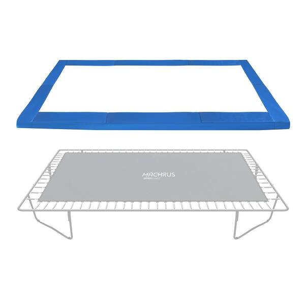 slide 2 of 5, Blue Super Trampoline Replacement Safety Pad (Spring Cover) for Rectangular Frames