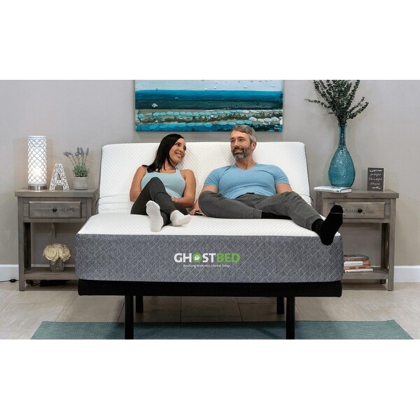 GhostBed Custom Adjustable Base with Remote Control Bed Bath