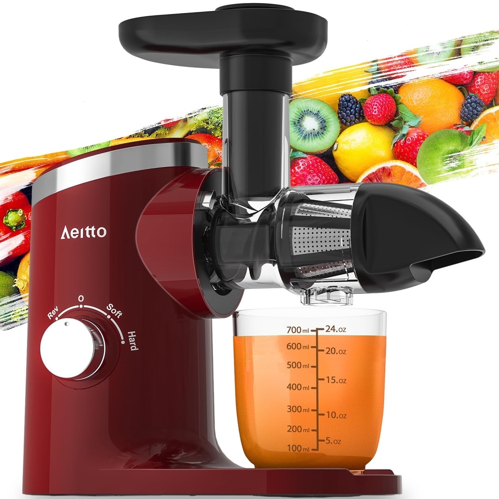 Masticating Juicer, 300W Professional Slow Juicer with 3.5-inch