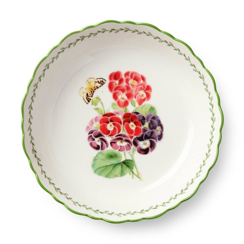 Certified International Mirabella 9" Soup/Cereal Bowls, Set of 4 Assorted Designs - 9.00"L x 9.00"W x 2.00"H