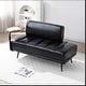 preview thumbnail 1 of 28, 55"W Faux Leather End of Bed Bench With side table