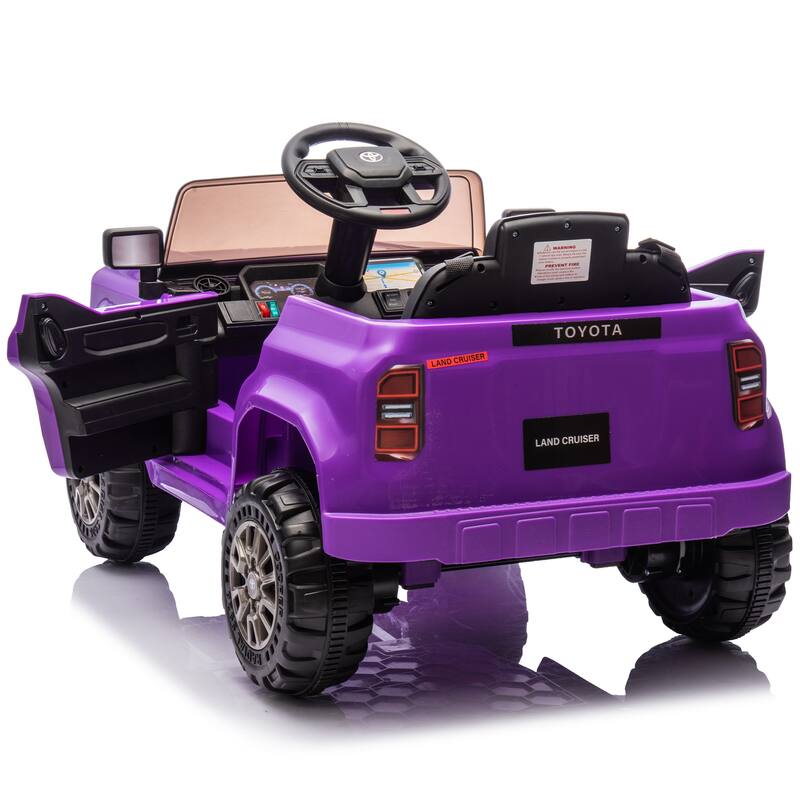 12V Kids Ride On Car W/Parents Control,Licensed Toyota LC250 2024,Four-wheel suspension,Adjustable volume,For Kids Aged 2-4
