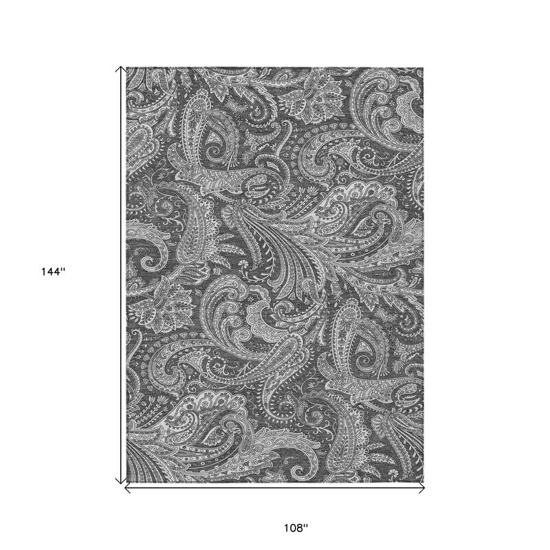 HomeRoots Paisley Transitional Rectangle Outdoor Rug