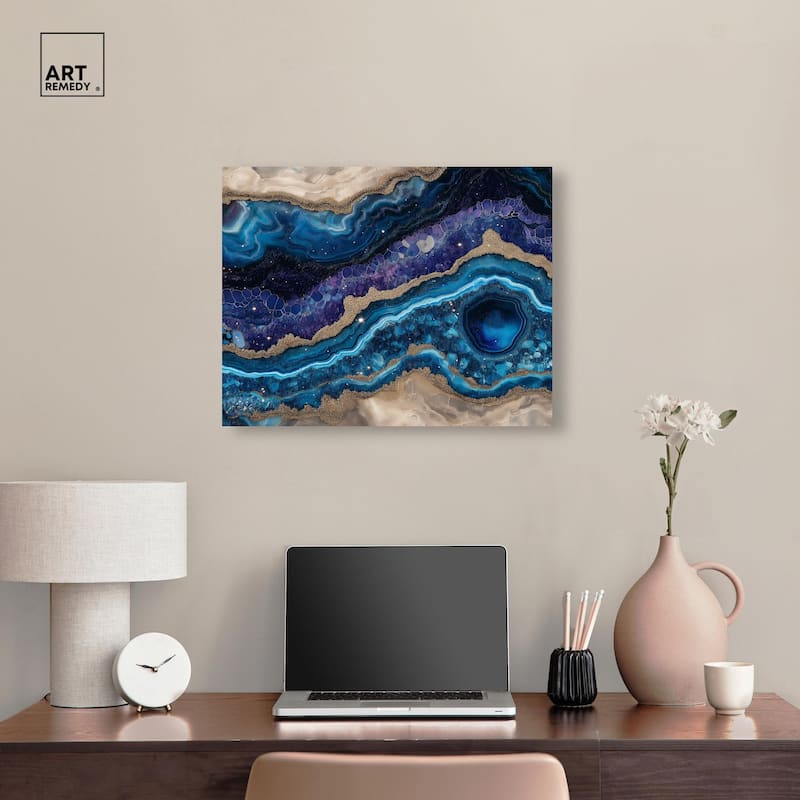 Galactic Geode I Canvas by Art Remedy, Gallery Wrapped