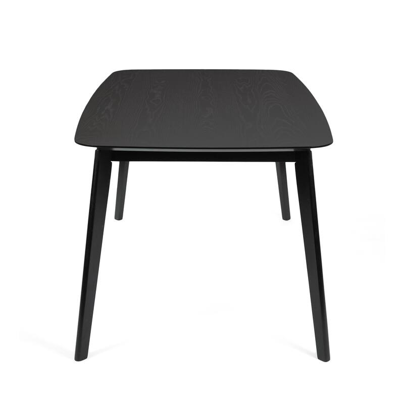 Modern Mid Century Table with Faux Wood Top Assembly for Be Used for Studios Breakfast Nooks and Home Offices