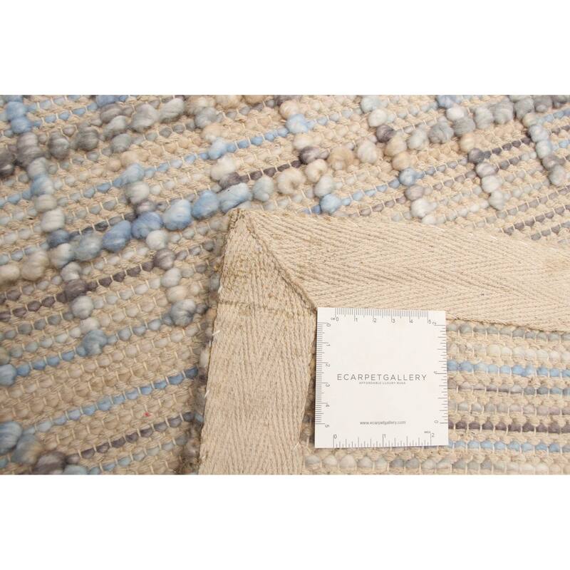 ECARPETGALLERY Braid weave Sienna Cream Wool Rug - 5'0 x 7'11