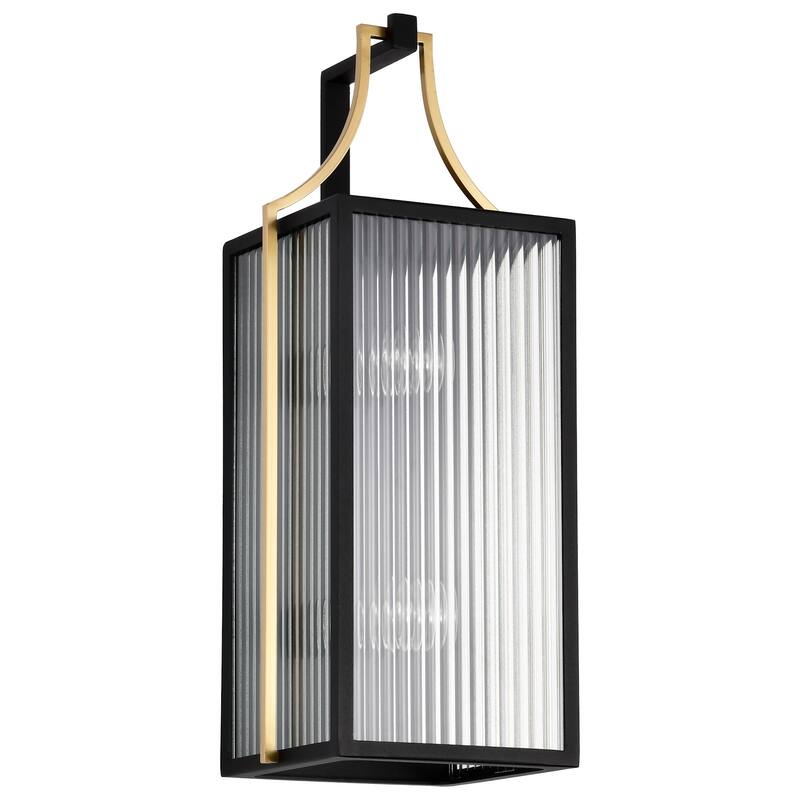 Nuvo Lighting 60/8503 Holden 2 Light 22" Tall Outdoor Wall Sconce - Black / Gold