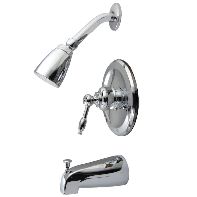 Kingston Brass Tub and Shower Faucet - Polished Chrome