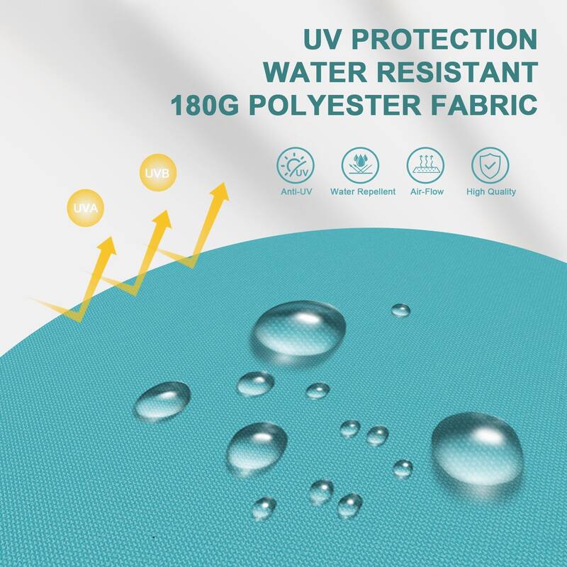 Autlaycil 15ft Retangle Patio Umbrella with Solar Lights & Base