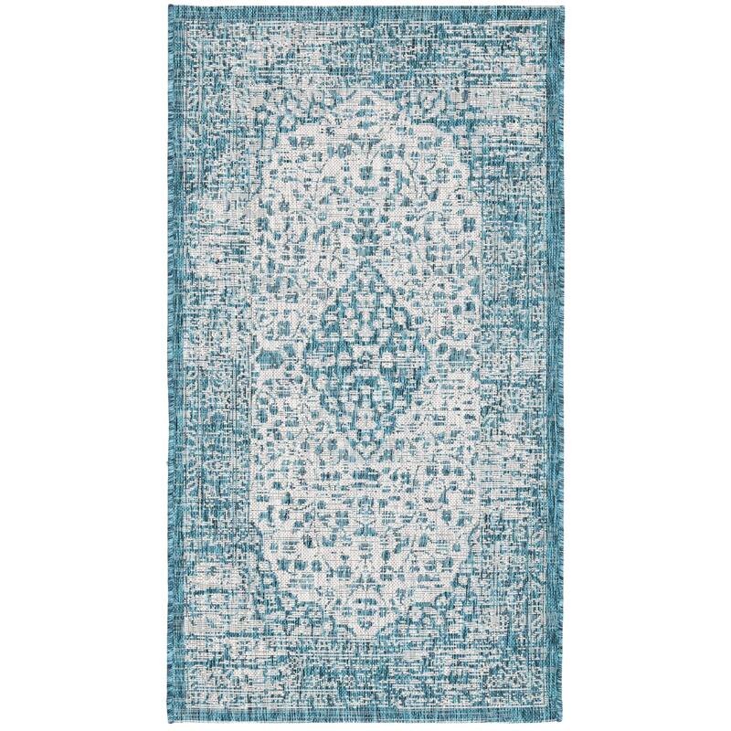 SAFAVIEH Courtyard Boud Indoor/ Outdoor Waterproof Patio Backyard Rug