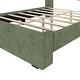 preview thumbnail 16 of 23, Max and Lily Full-Size Upholstered Bed with Rectangular Headboard