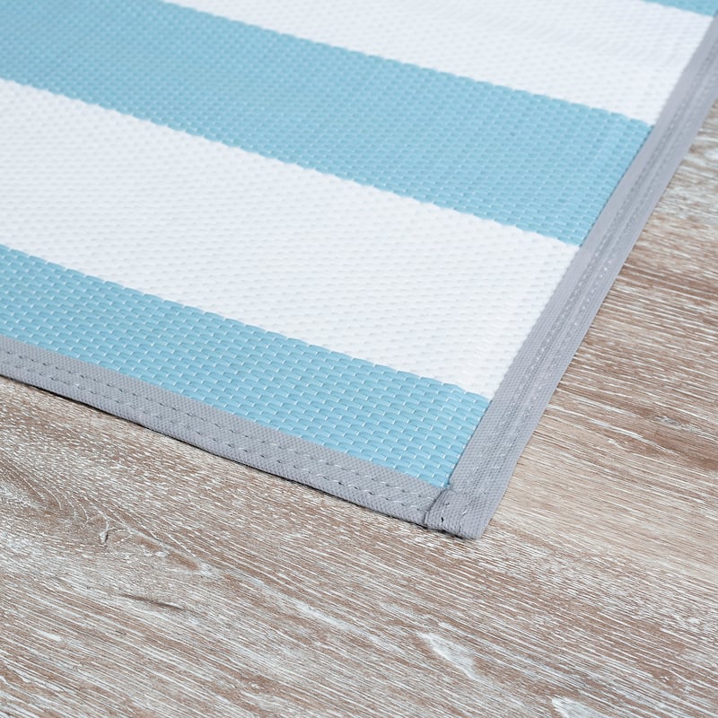 Lalune Beach Stripe Indoor Outdoor Area Rug