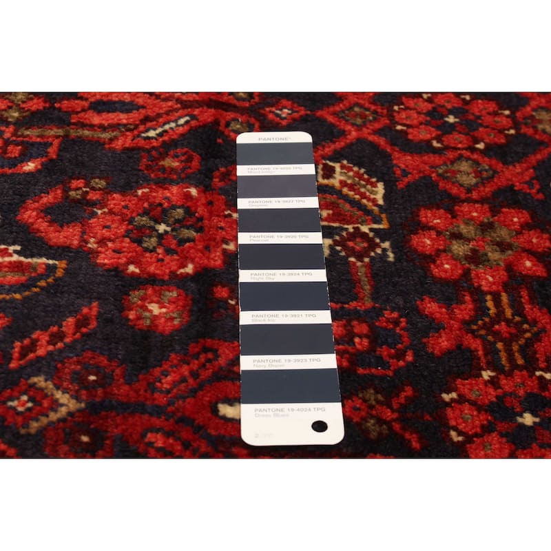 ECARPETGALLERY Hand-knotted Andelz Navy Wool Rug - 3'6 x 10'1