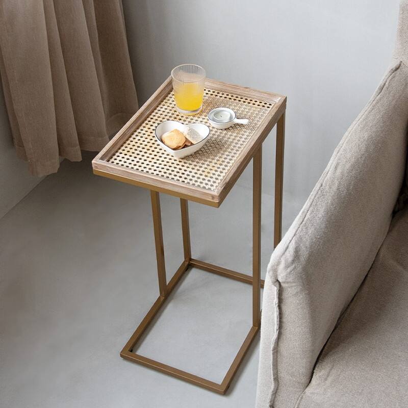 C Table Couch End Table - 15.5"D x 11.5"W x 25.25"H