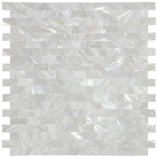 Art3d Mother of Pearl Shell Mosaic Tile for Kitchen Backsplash Seamless12"x12" (10 Tiles)