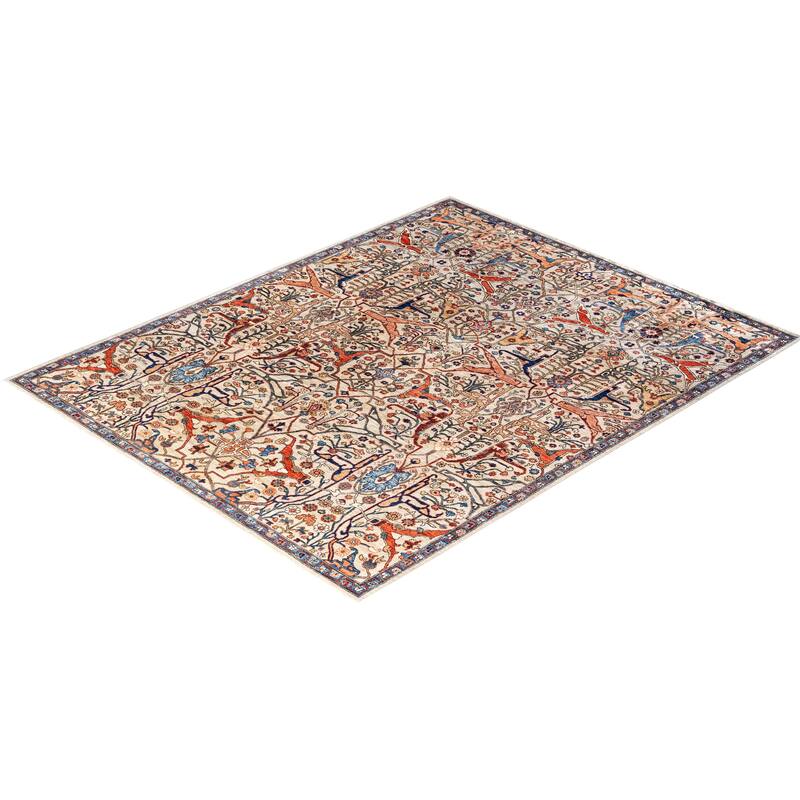 Serapi One-of-a-Kind Hand-Knotted Area Rug - Ivory - 8' 0" x 9' 10"