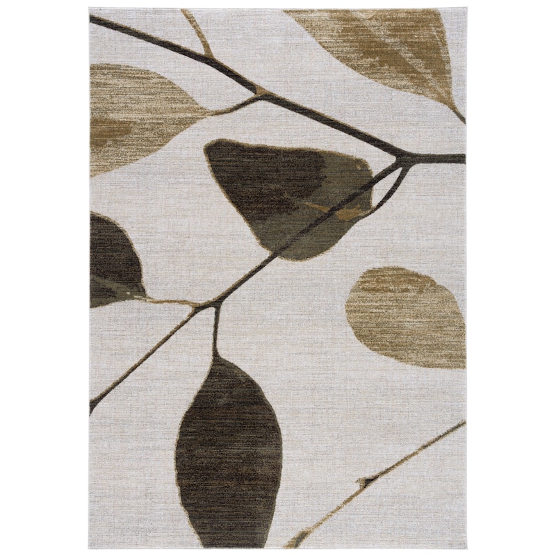 SAFAVIEH Marvel Aiten Modern Rug - Olive/Beige - 5'3" x 7'6"
