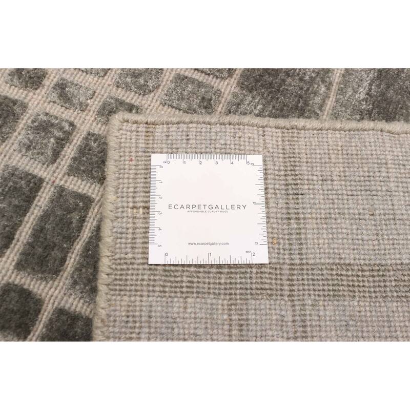 ECARPETGALLERY Hand Loomed Elysian Dark Grey Rug - 5'4 x 7'9