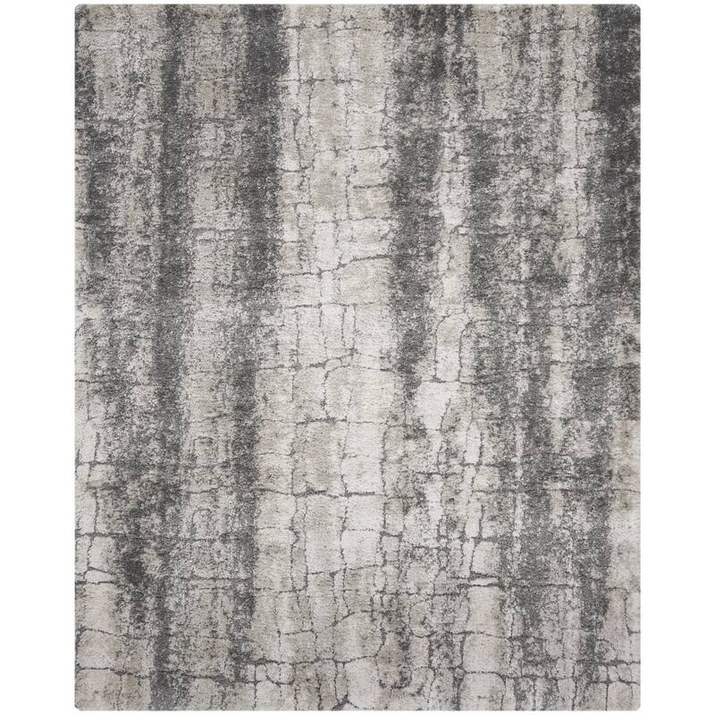 Power Loomed Abstract Modern Stain Resistant Soft Area Rug - 120' X '96' X '0.36
