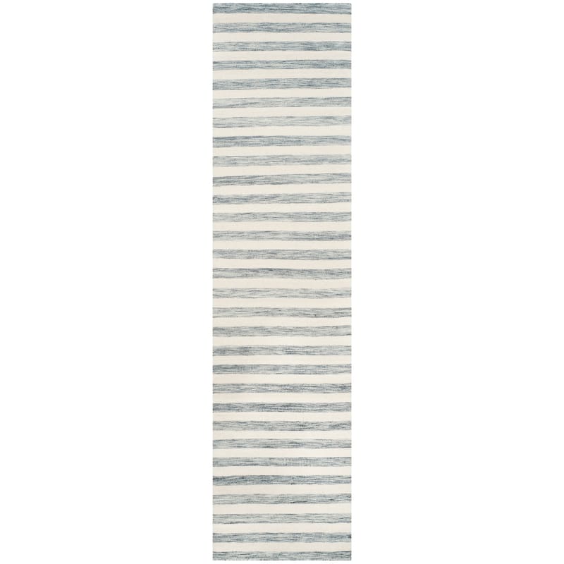 SAFAVIEH Dhurries Aiva Hand-knotted Stripe Area Rug