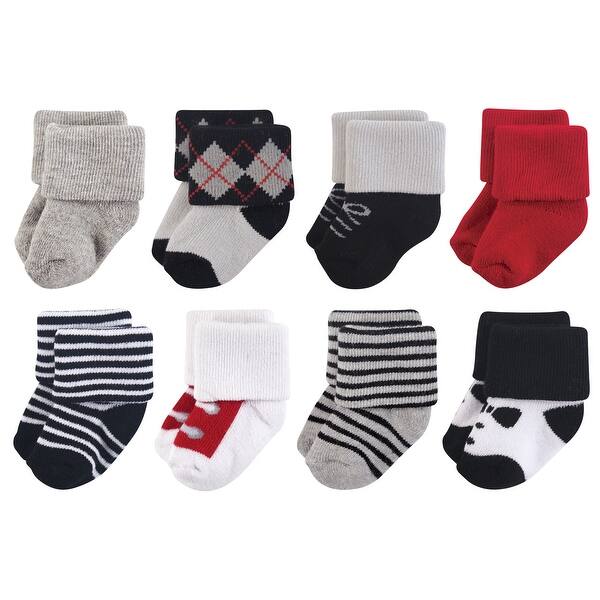 slide 1 of 1, Little Treasure Baby Boy Newborn Socks, Tuxedo 0-6 Months - Tuxedo