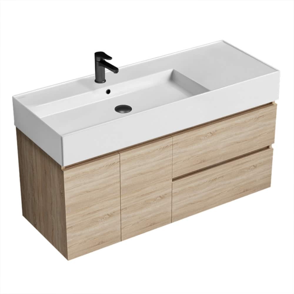Nameeks Block-4818-W Block 48" Wall Mounted Single Basin Vanity Set