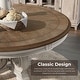 preview thumbnail 3 of 6, The Gray Barn Caelum Farmhouse Antique White 60-inch Wood Round Dining Table