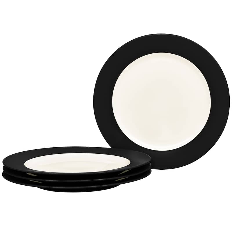 Noritake Colorwave Set Of 4 Rim Salad Plates, 8-1/4" - Graphite