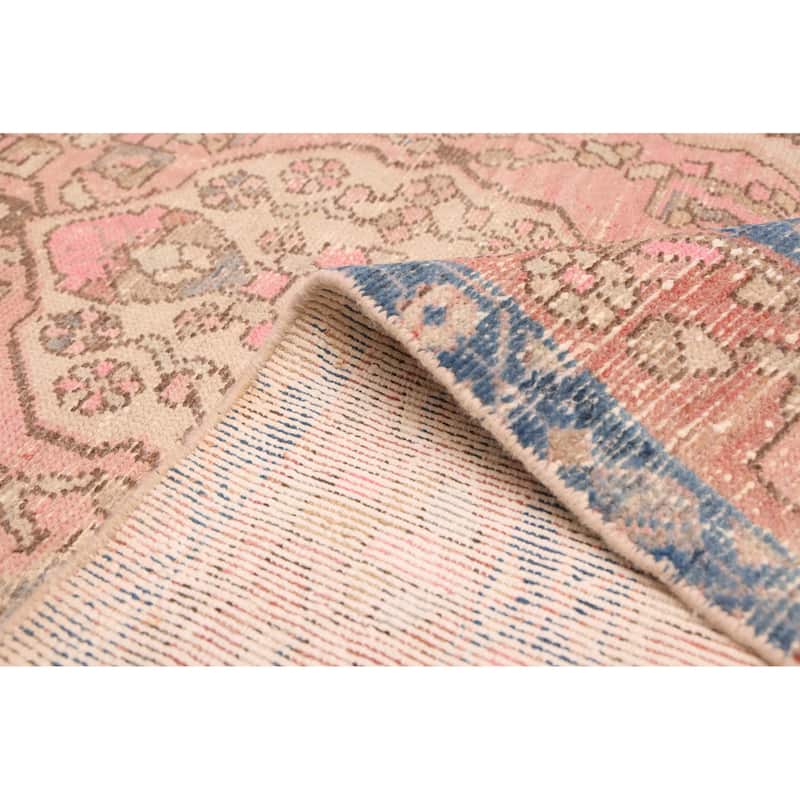 ECARPETGALLERY Hand-knotted Antalya Vintage Dark Brown Wool Rug - 4'5 x 6'9