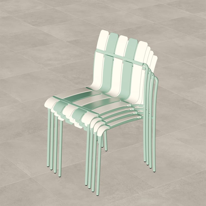 4-Pack Modern Block Chairs