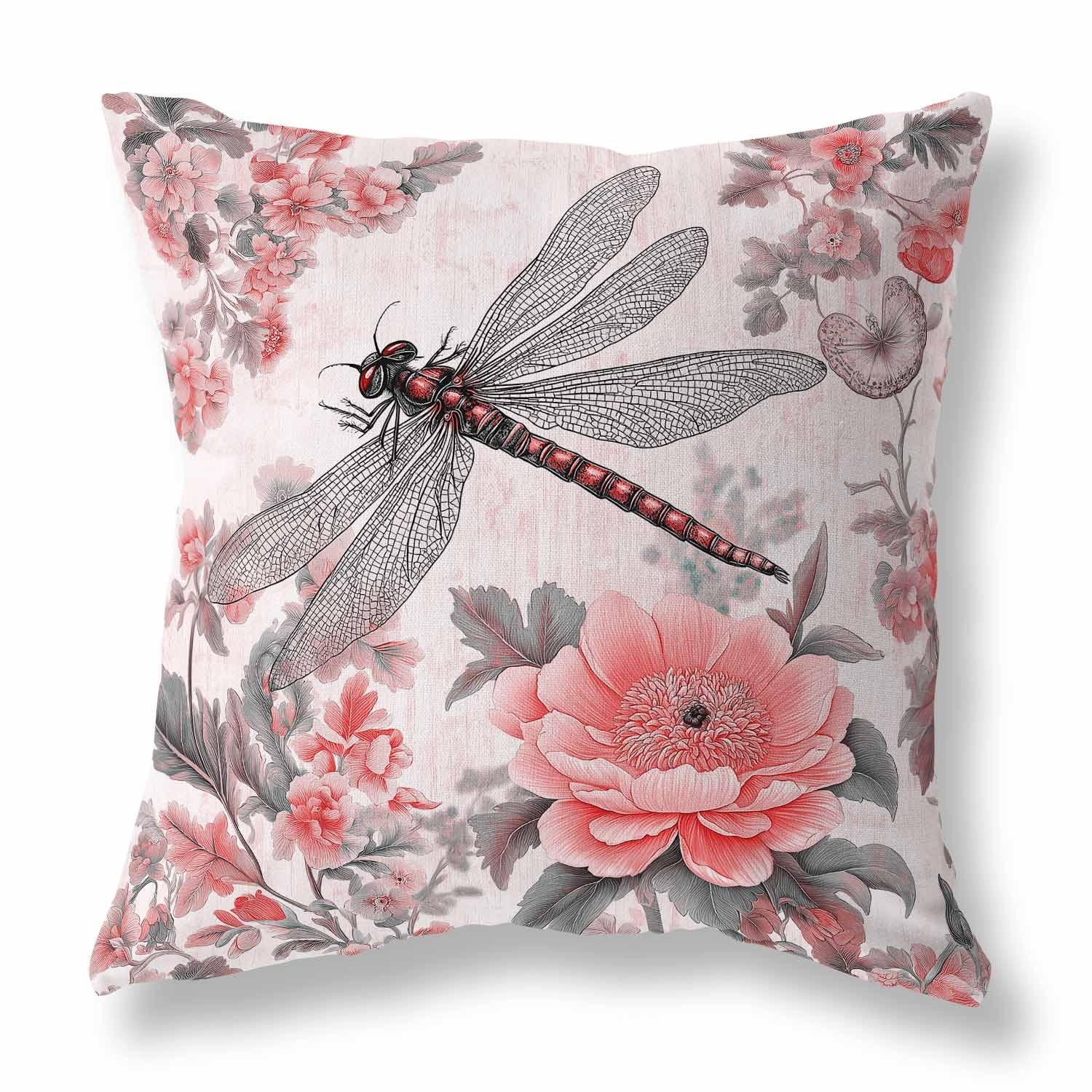 Elegant Dragonfly Indoor/Outdoor Pillow 16x16