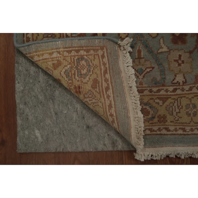 Hand Knotted Oriental 100% Wool Carpet Traditional Floral Navy Blue & Blues Ziegler Area Rug - 4' 0'' X 2' 0''