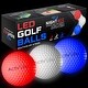 preview thumbnail 1 of 4, Activ Life LED Golf Balls (3 Patriotic) Best Glow in the Dark Golfer for Men and Women Night Golfing Unique Novelty