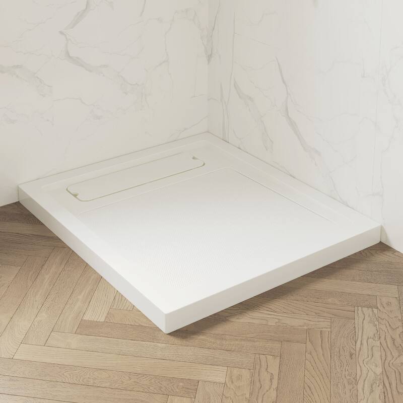 OVE DECORS Adena White Shower Base 60x36 in white