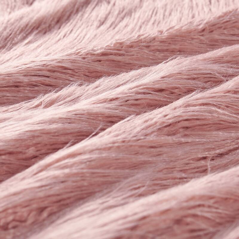 Karenne Shaggy Fauxfur Throw Blanket
