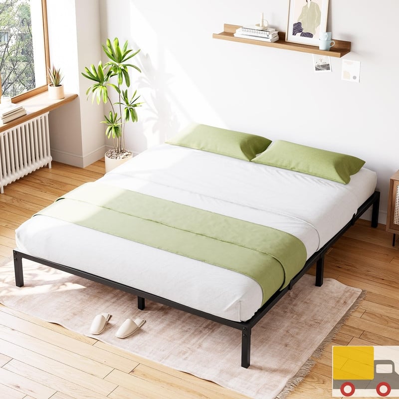 Heavy Duty Metal Platform Bed Frame, No Box Spring Needed