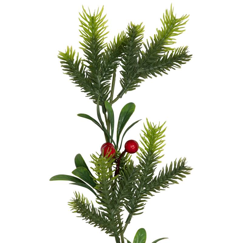 Holly Berries and Pine Artificial Christmas Garland - 6' - Unlit