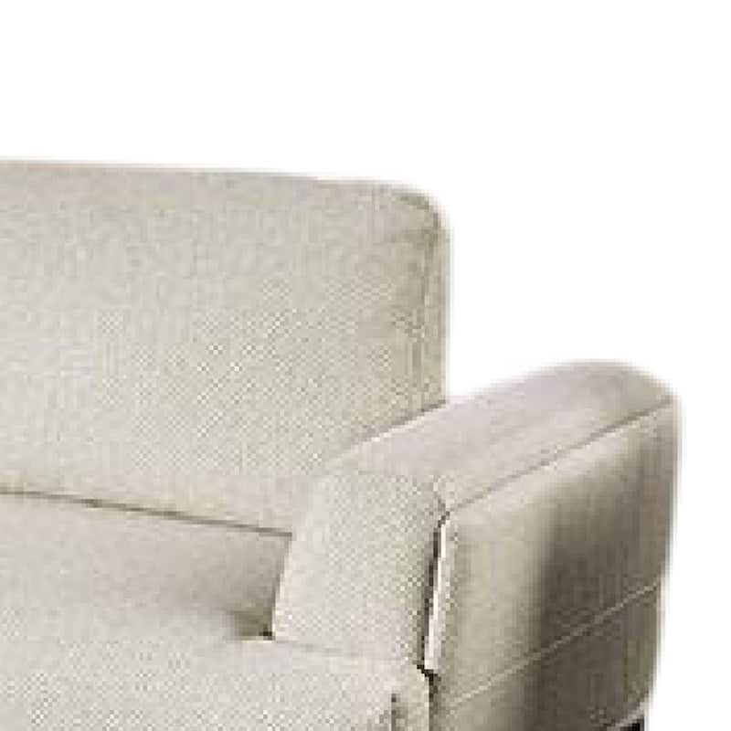 Batty Large L Shaped Sectional Chaise Sofa, Beige Chenille, Adjustable