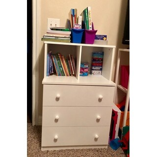 Taylor & Olive Loktak White Kids Dresser with Cubbies