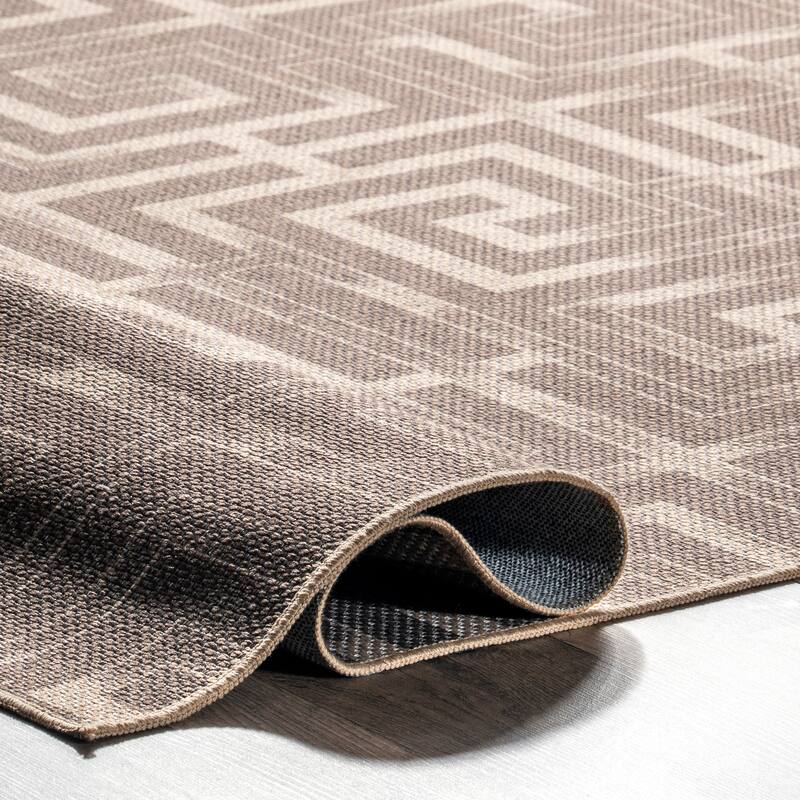 Nuloom Sufia SuperiorWash Geometric Easy-Jute Machine Washable Area Rug