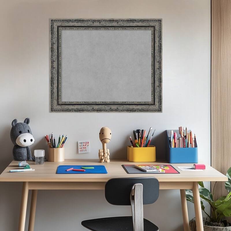 Amanti Art Filigree Gloss Black Framed