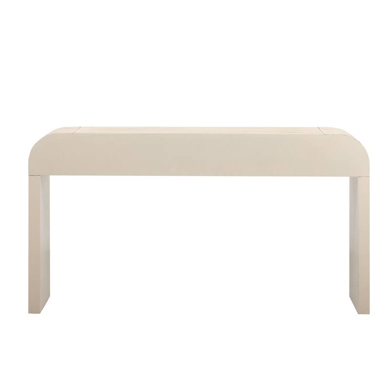 Retro Silhouette Console Table with Open Style, 2 Top Drawers