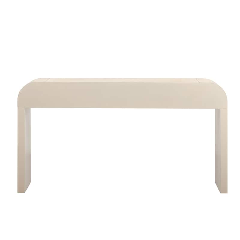 Retro Style Console Table with Open Design and Two Drawers for Multiple Rooms