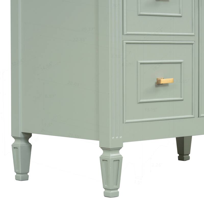 Modern Bathroom Vanity with Multiple Storage Options