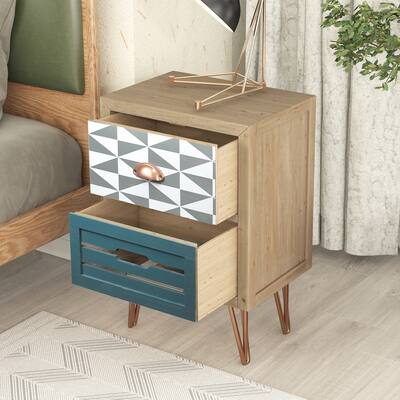 Stylish Design Nightstand Bedside Table Accent End Table