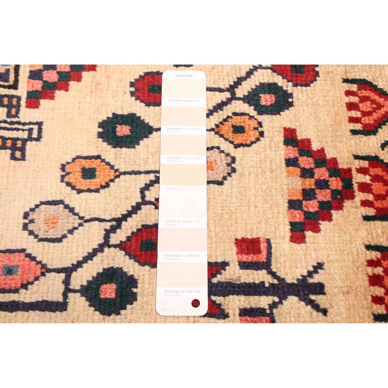 ECARPETGALLERY Hand-knotted Melis Vintage Cream Wool Rug - 5'10 x 6'8