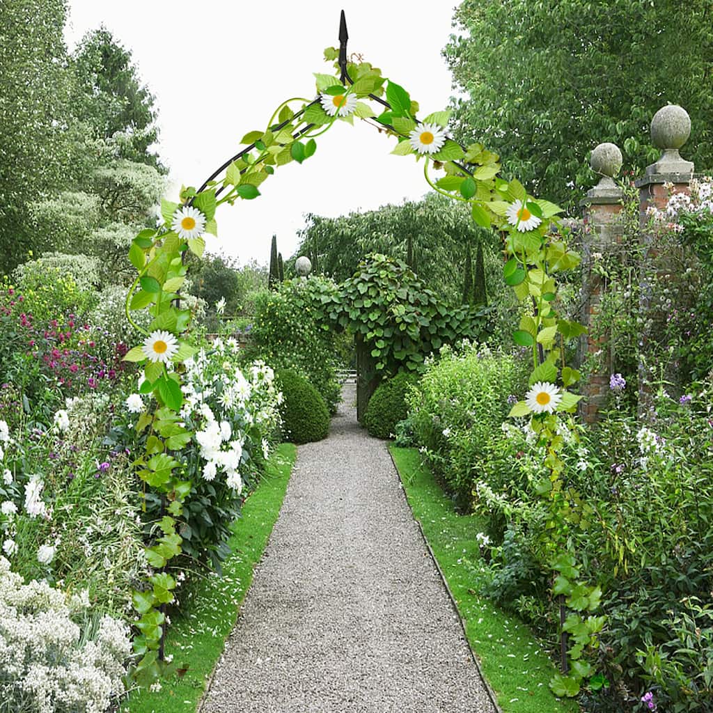 Metal Garden Arch 8.4 Ft High Pergola Arbor for Climbing Plant